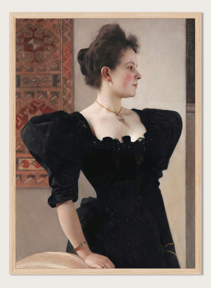Gustav Klimt Portrait of a Lady (Marie Breunig) Art Print