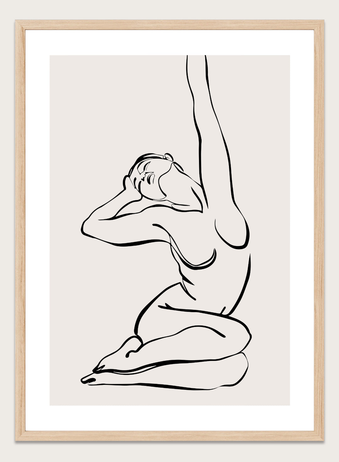 Silhouette Line Art Print
