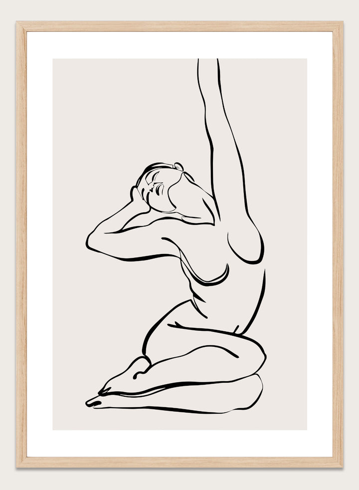 Silhouette Line Art Print