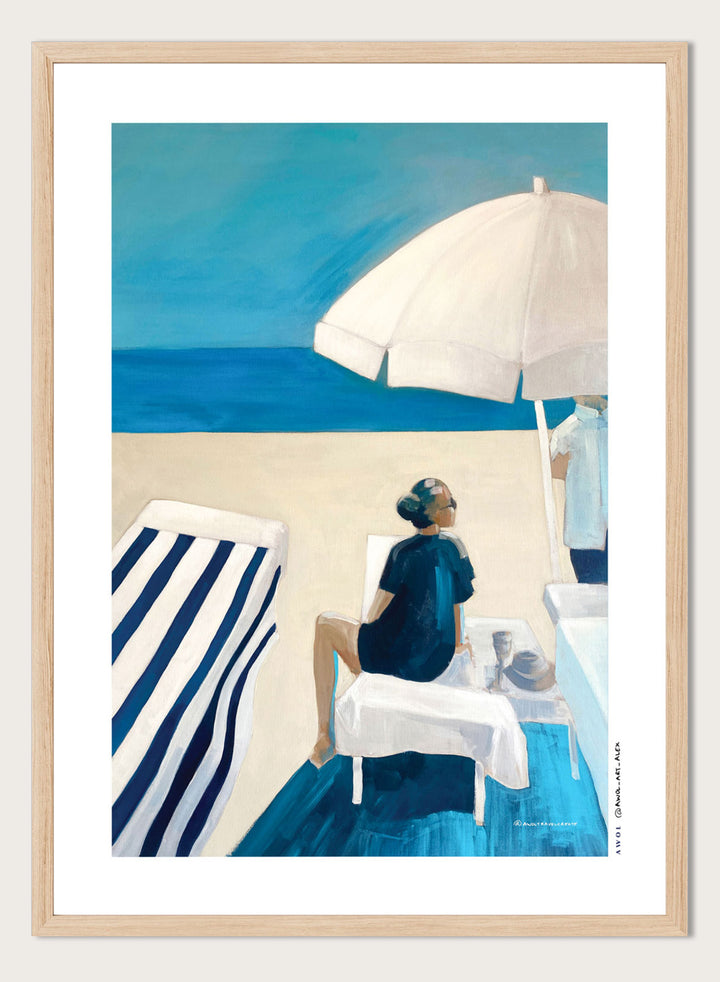 Awol Art Alex - Beach Day Serenity Art Print