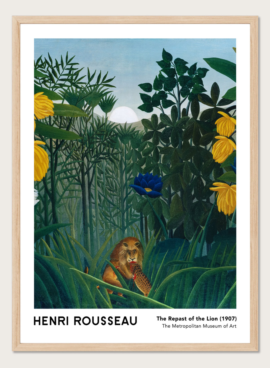 Henri Rousseau The Repast of the Lion 1907 Art Print