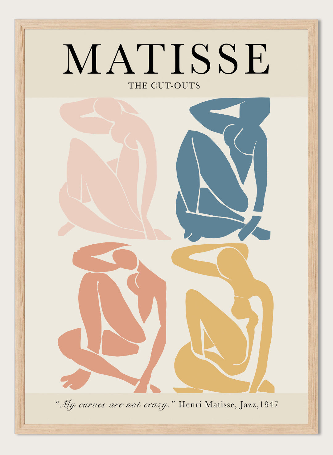 Blue Nudes 1952 by Henri Matisse Print