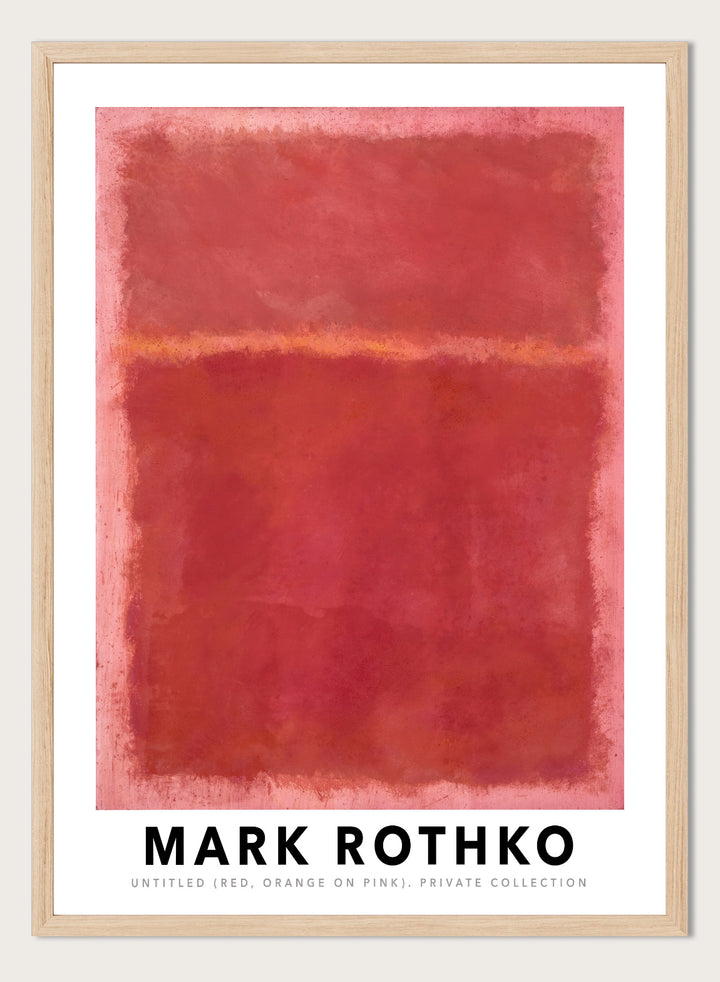 Mark Rothko Untitled (Red, Orange on Pink) 1968 Art Print