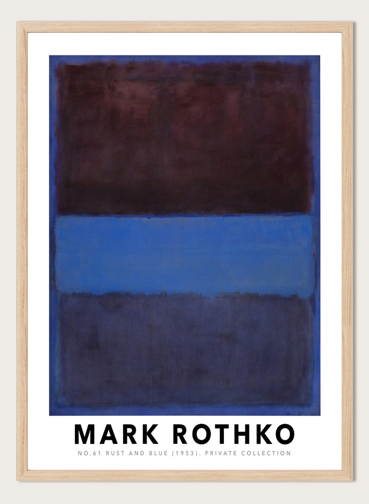 Mark Rothko No. 61 Rust and Blue 1953 Art Print