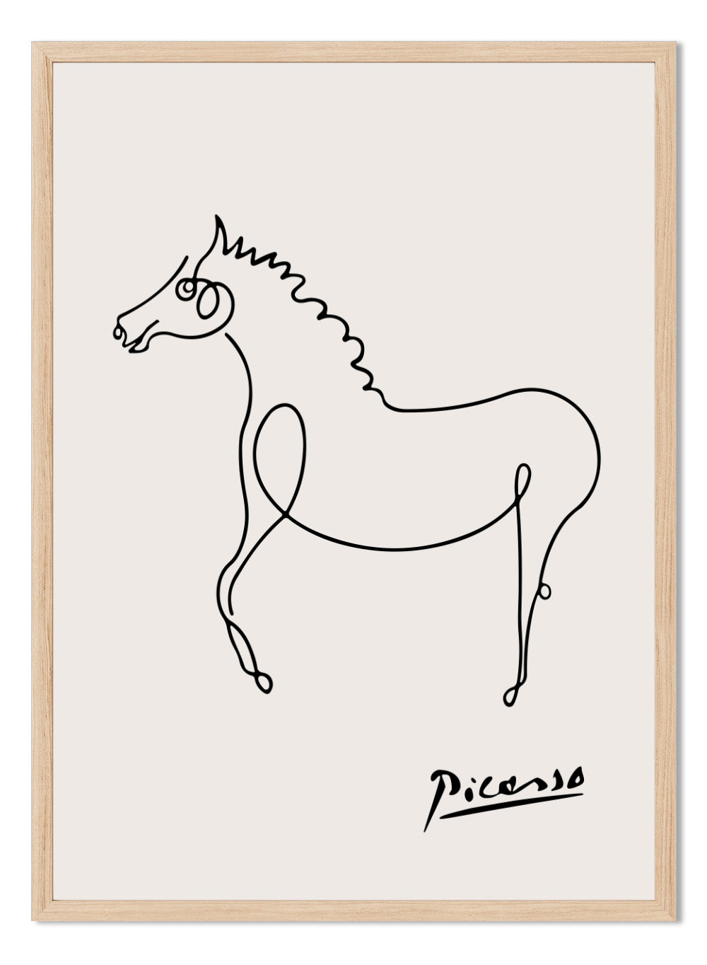 Pablo Picasso Horse Sketch Line Art Print