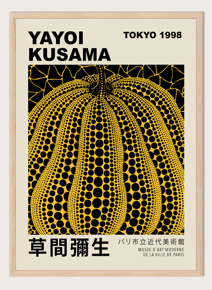Pumpkin Forever Inspired by Yayoi Kusama Art Print