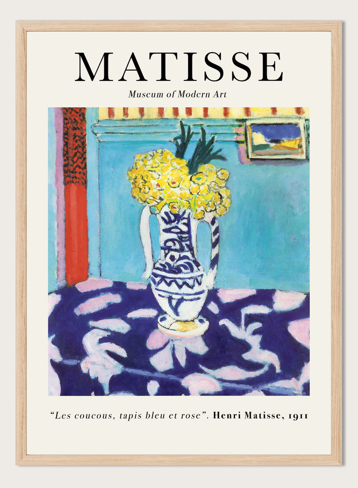 Les Coucous, Tapis Bleu Et Rose 1911 By Henri Matisse Print