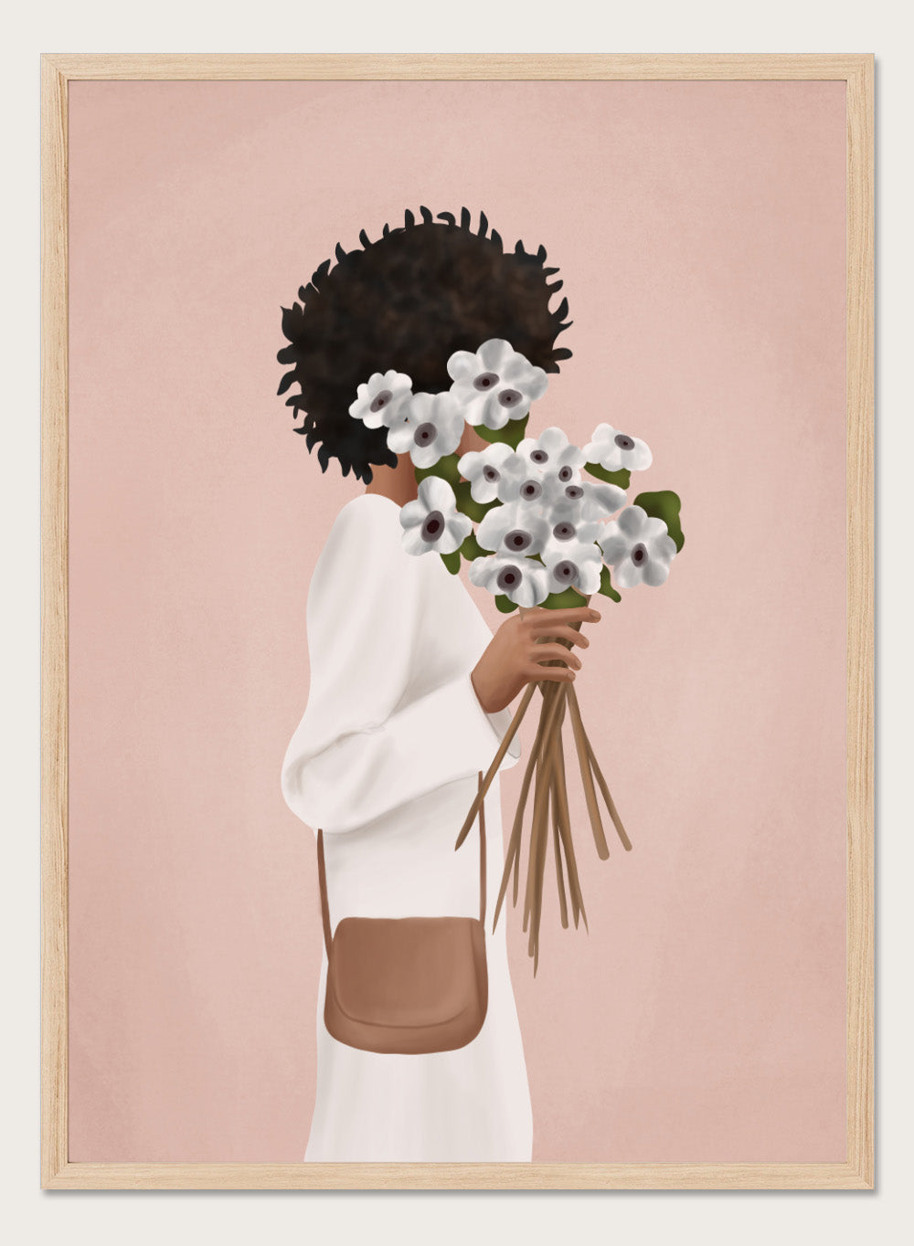 Bouquet of Flowers by Flow Line is a modern floral art print celebrating self-love and everyday rituals. A warm, expressive wall poster from the It’s All Love collection.