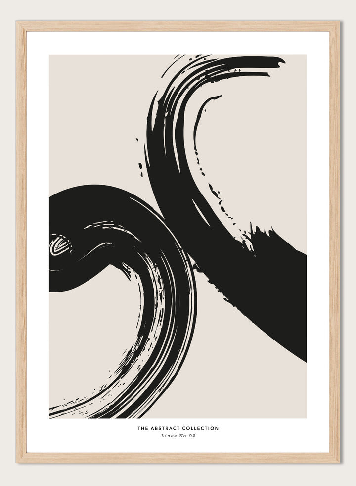 Minimalist Paint Brush Strokes Art Print AB06