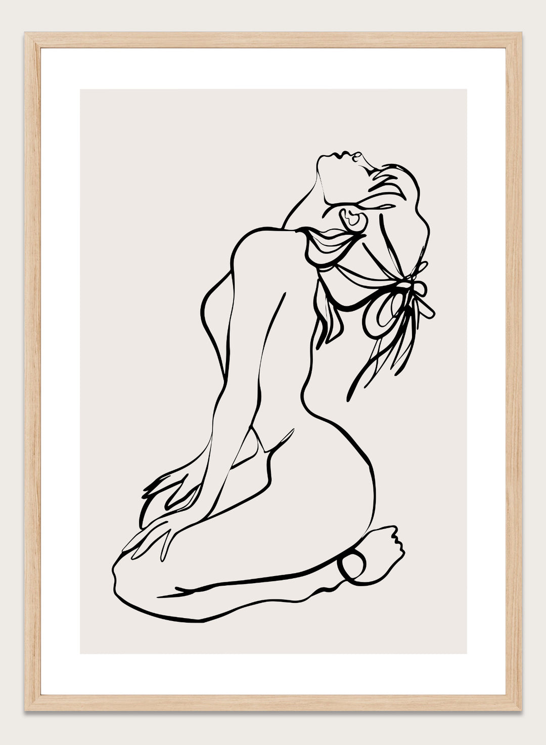 Silhouette Line Art Print