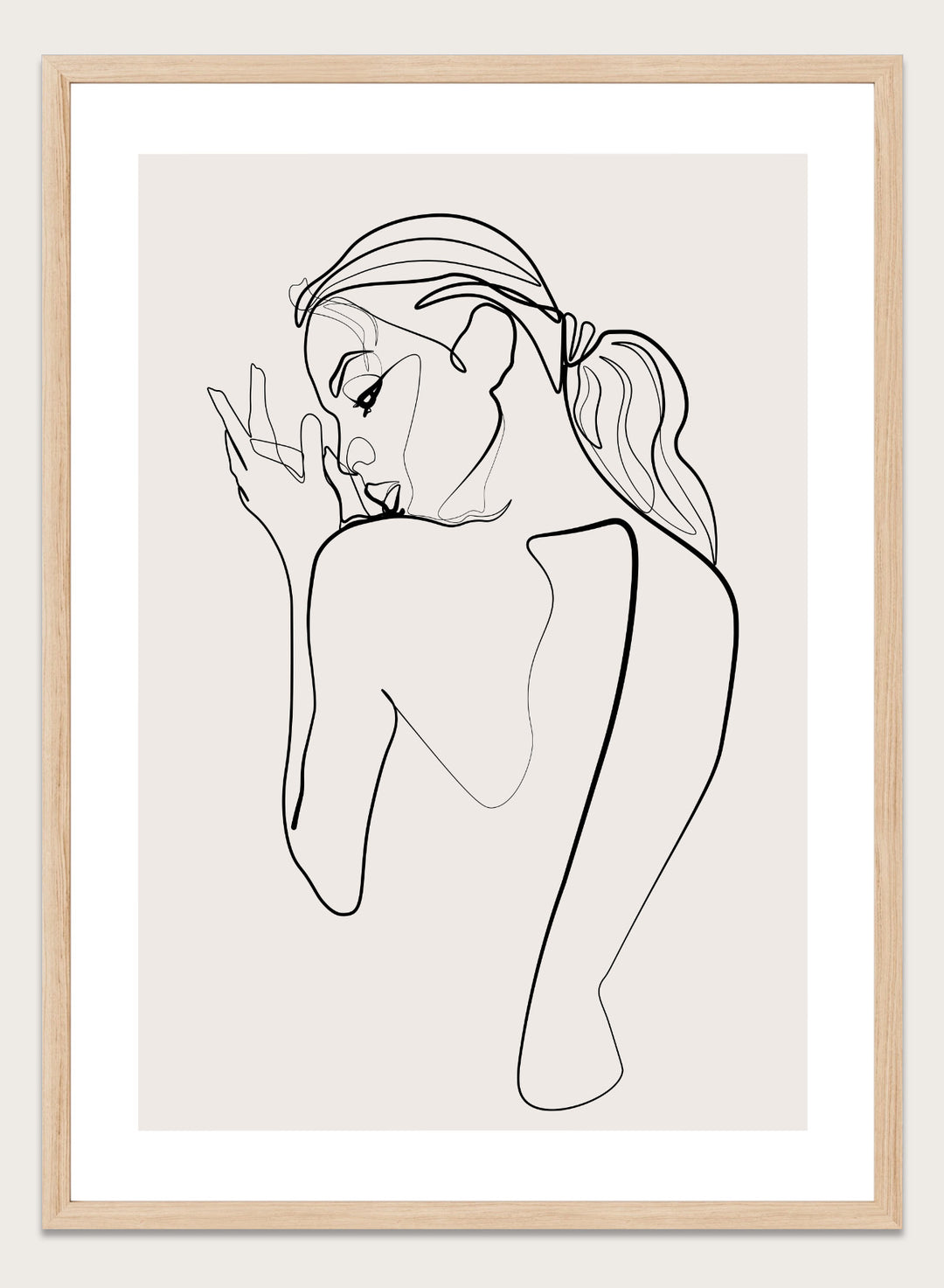 Silhouette Line Art Print