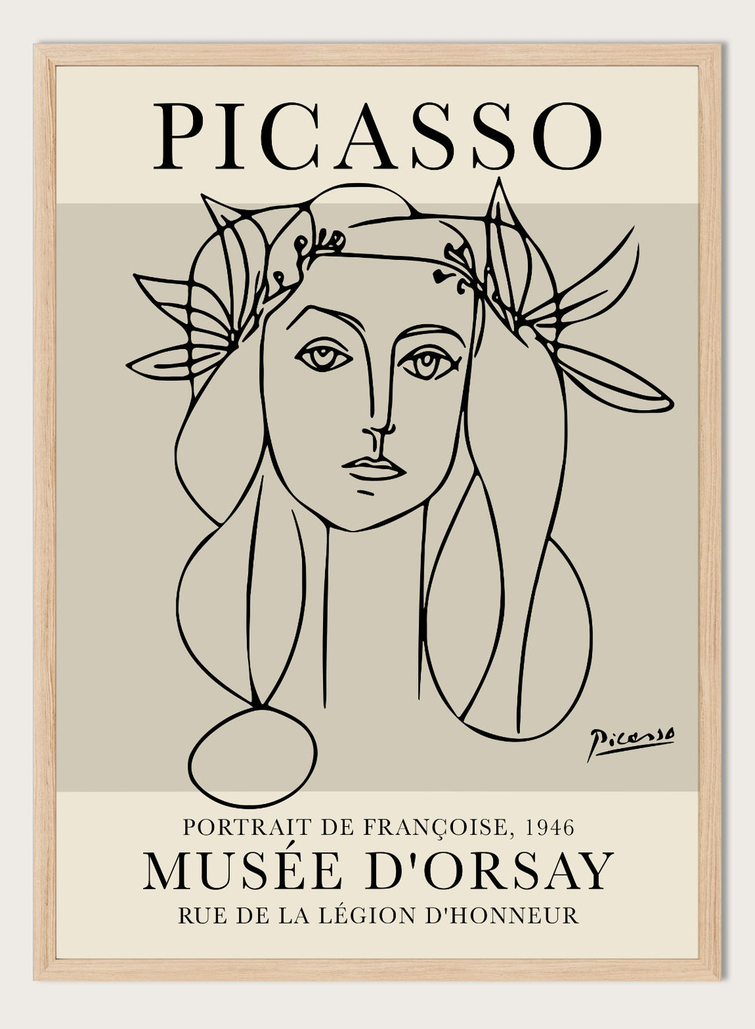 Picasso Portrait of Francoise Gilot Art Print
