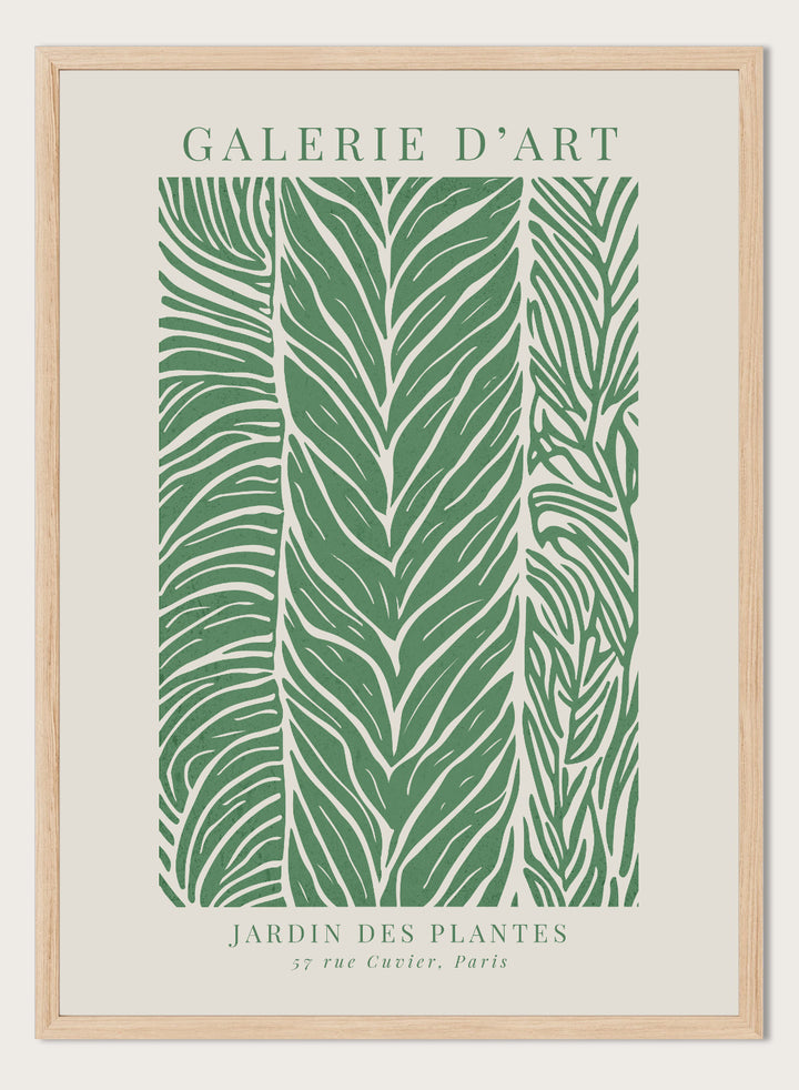 Green Garden of Plants Abstract Foliage Art Print