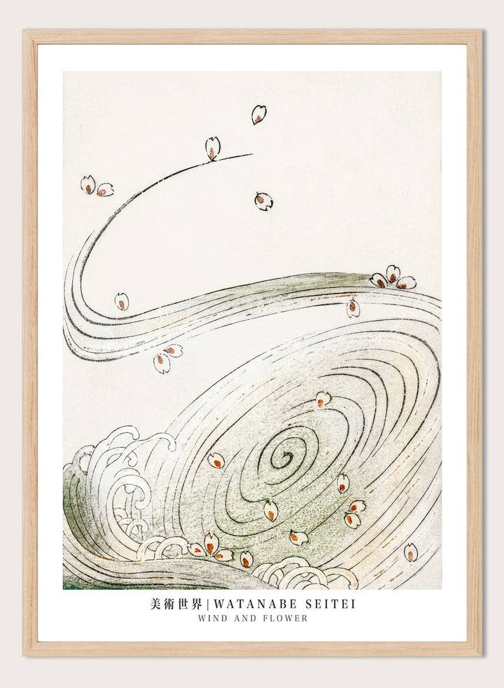 Watanabe Seitei Wind and Flower Art Print