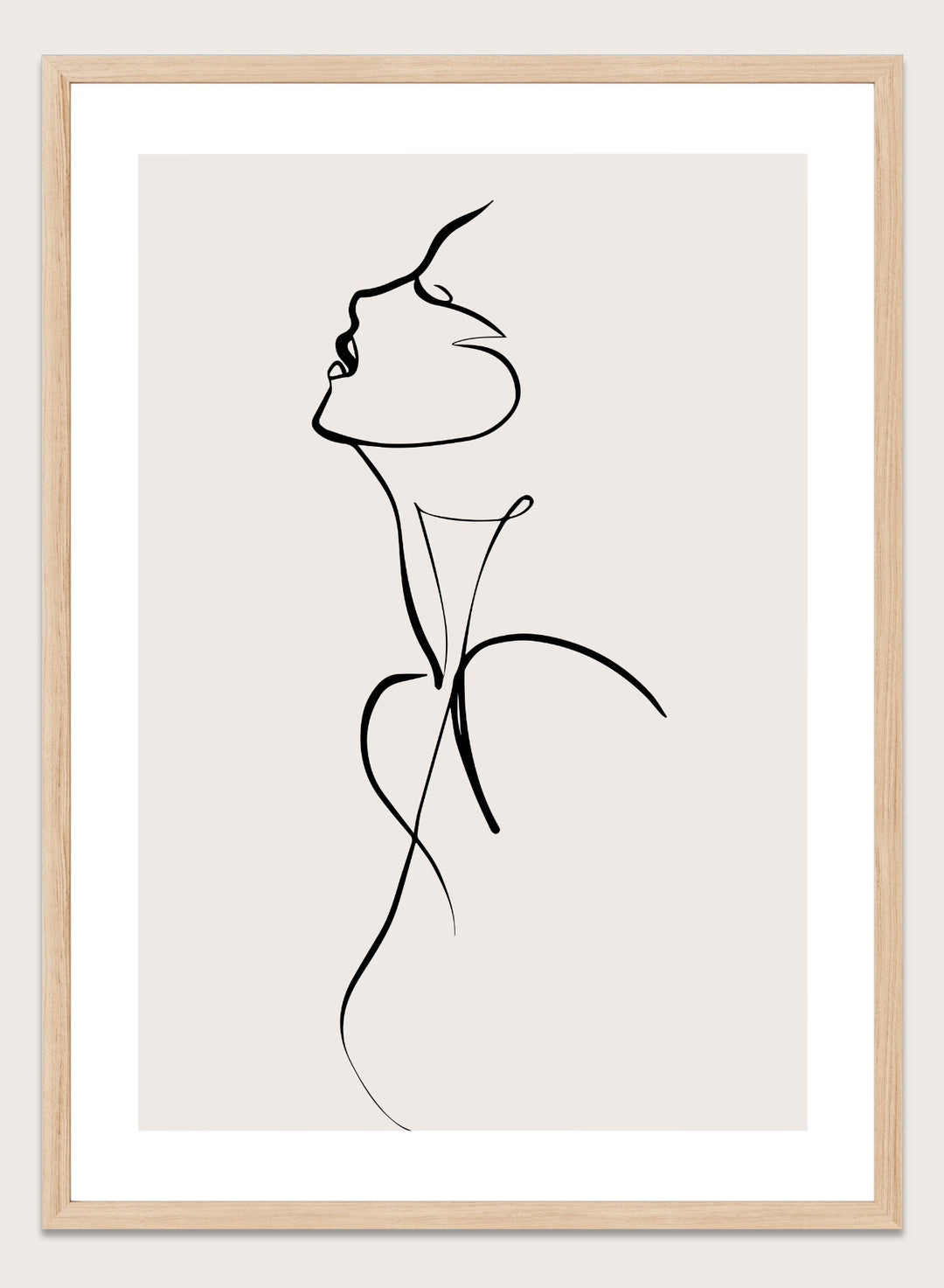 Silhouette Line Art Print