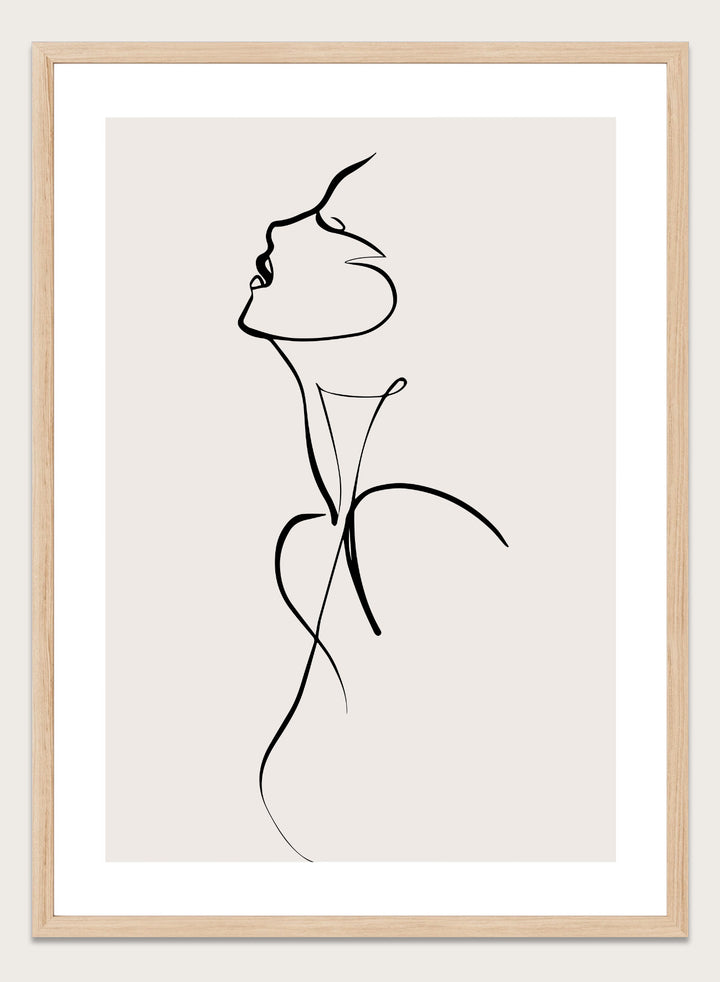 Silhouette Line Art Print