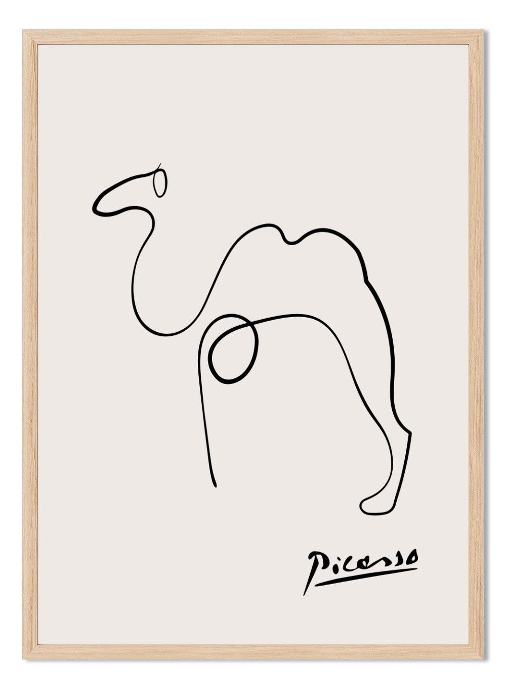 Pablo Picasso Camel Sketch Line Art Print