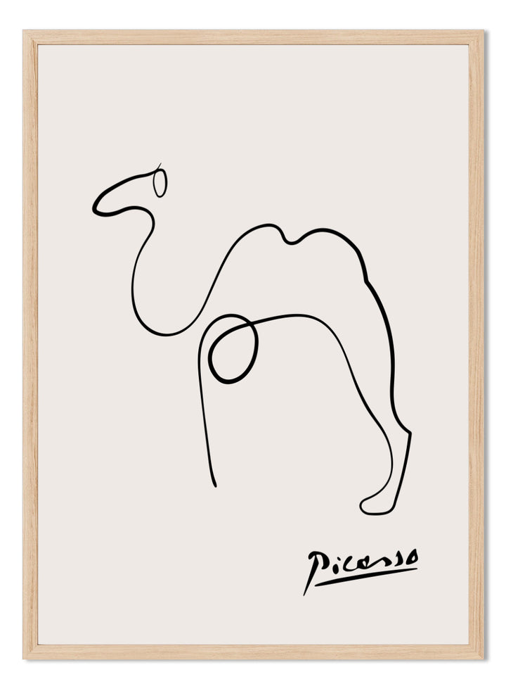 Pablo Picasso Camel Sketch Line Art Print