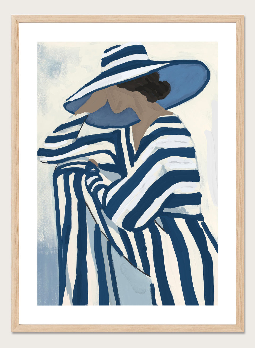 ‘Seated by the Sea’ Aesthetic Art Print