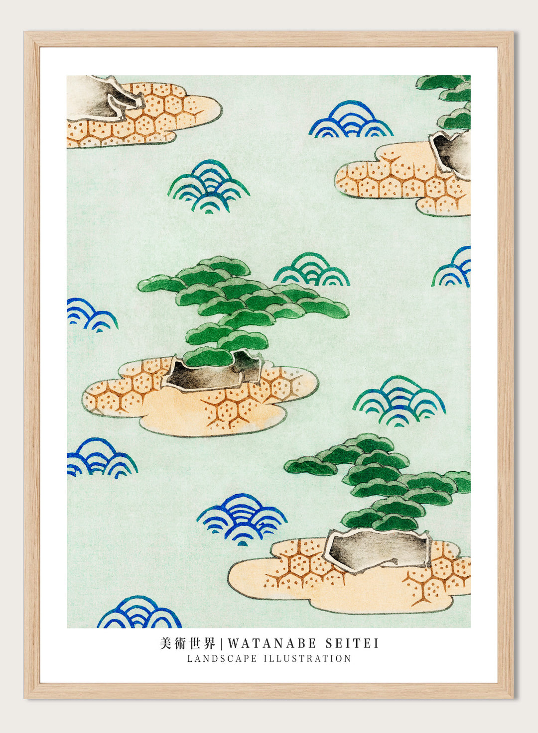 Watanabe Seitei Landscape Illustration Art Print