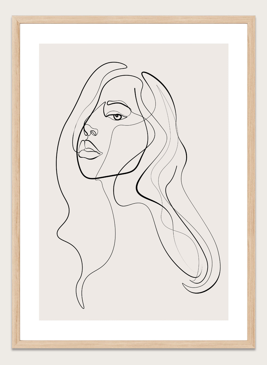 Silhouette Line Art Print