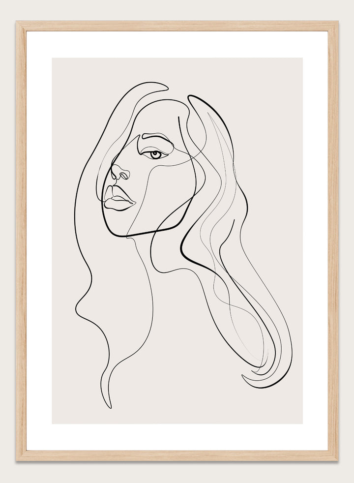 Silhouette Line Art Print