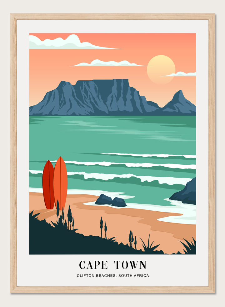 Clifton Beaches Cape Town Art Print