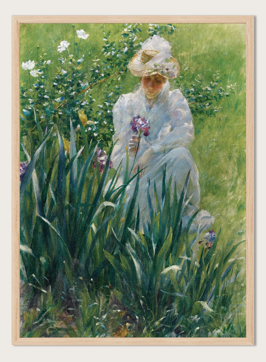 "The Iris Bed" Art Print