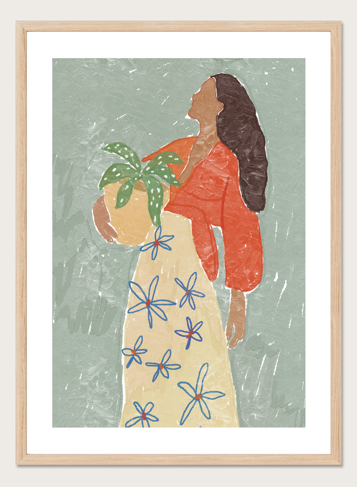 'The Plant Keeper' Aesthetic Art Print
