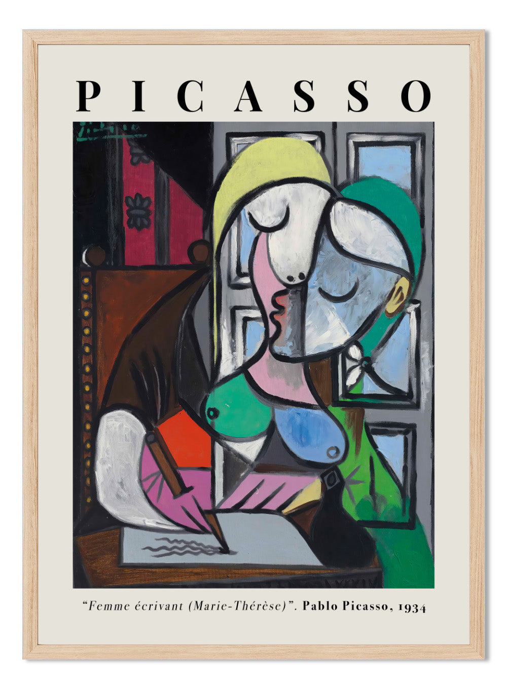 Pablo Picasso - Woman Writing (Marie-Thérèse Walter) Art Print