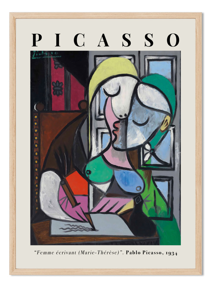 Pablo Picasso - Woman Writing (Marie-Thérèse Walter) Art Print