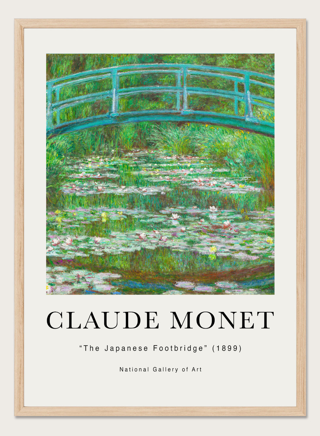 The Japanese Footbridge 1899 by Monet Print