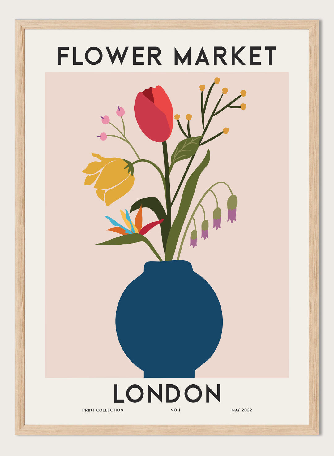 Flower Market London Art Print