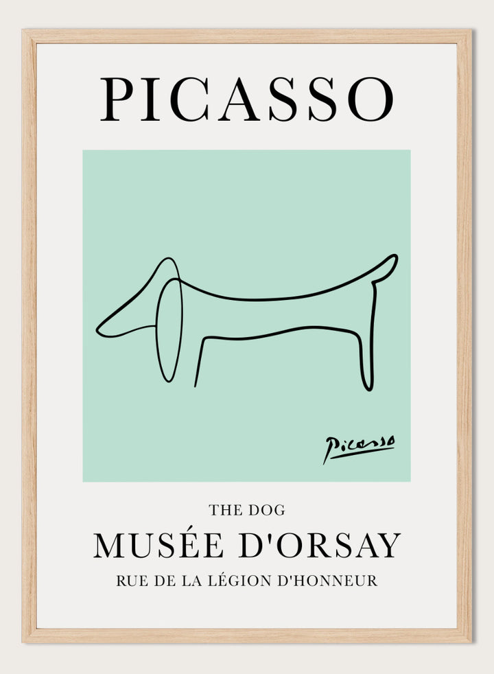 The Dog Line Drawing by Pablo Picasso Print
