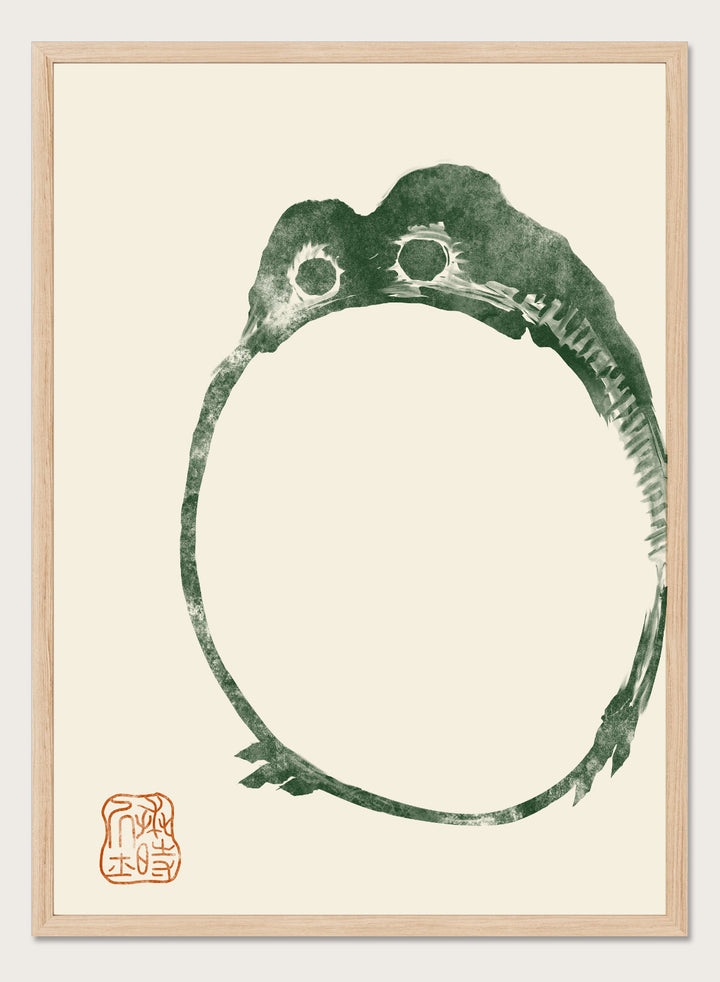 Matsumoto Hoji Japanese Frog (#2 Dark Green) Art Print