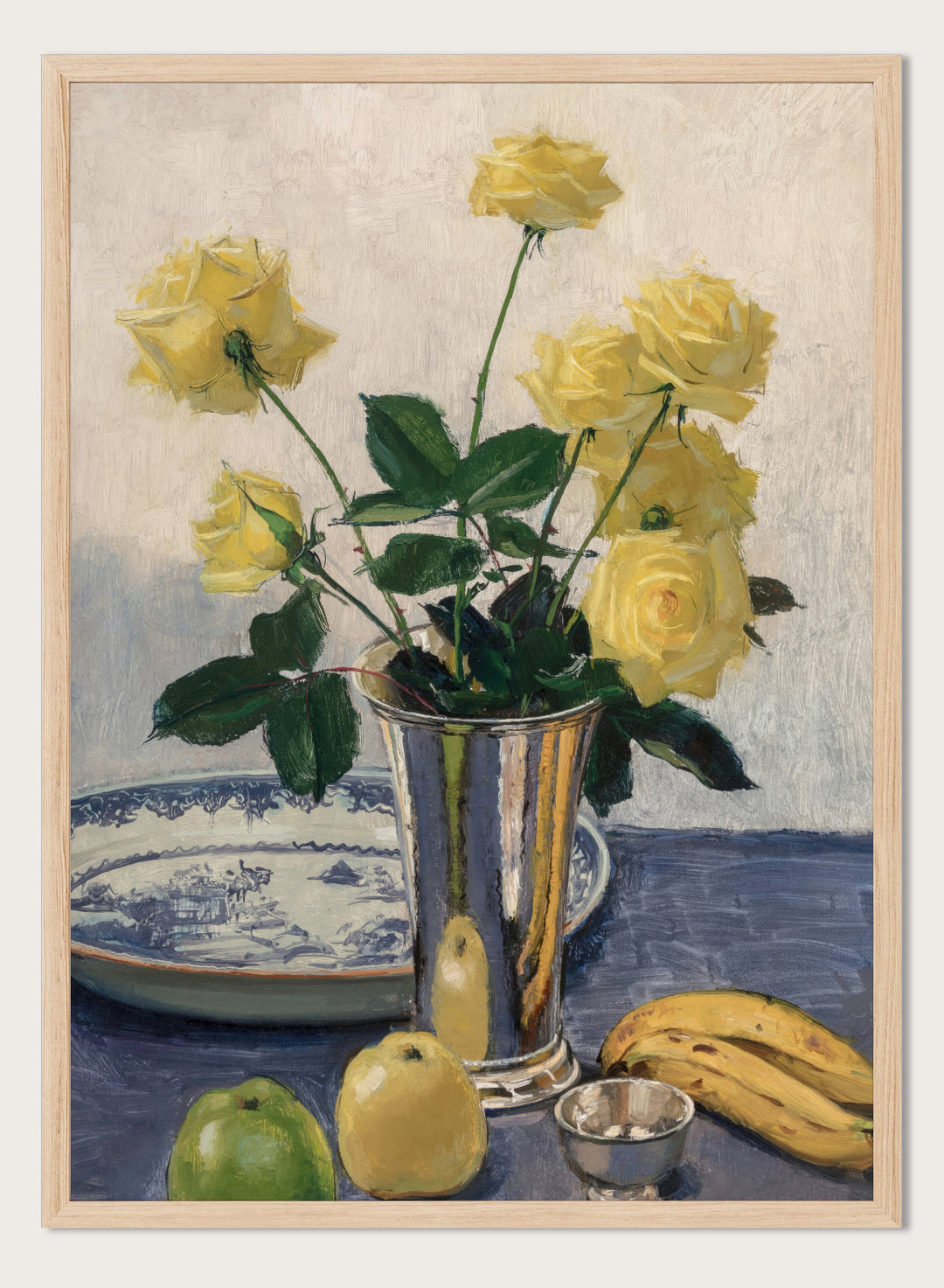 "Still Life with Yellow Roses" Art Print