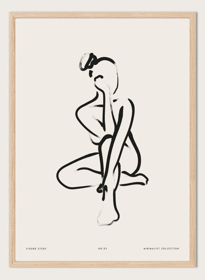 "Seated Figure No.03" Art Print