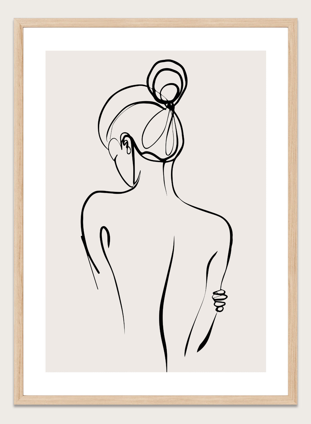 Silhouette Line Art Print