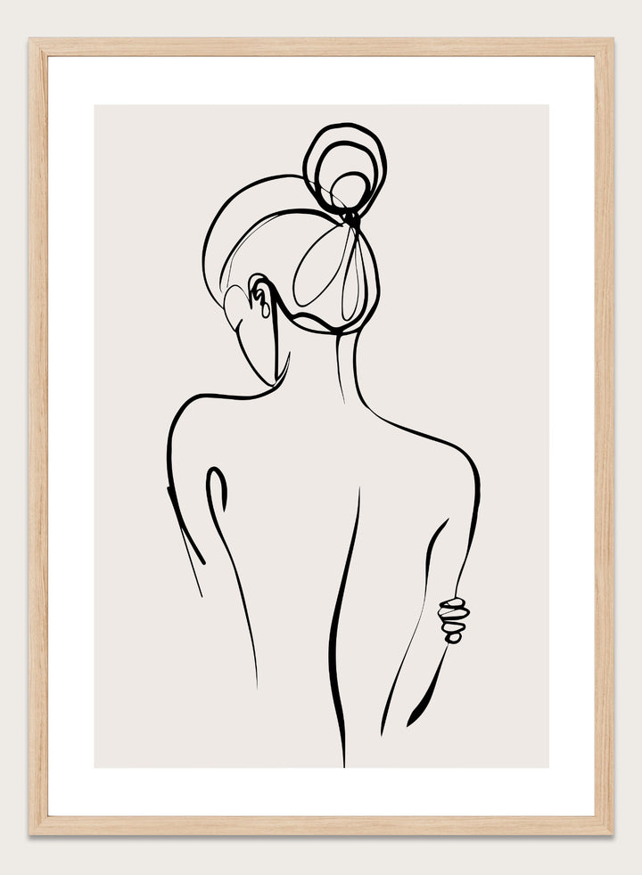 Silhouette Line Art Print