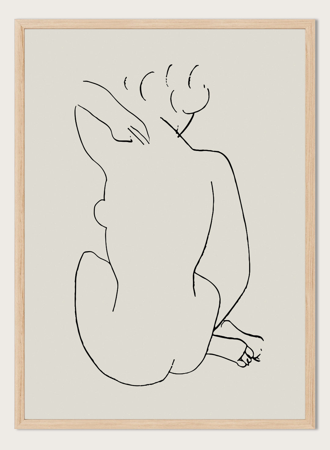 Nude Figure Sketch by Henri Matisse Print