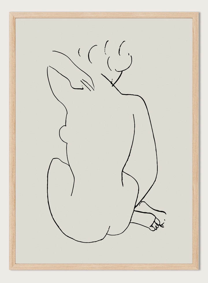 Nude Figure Sketch by Henri Matisse Print