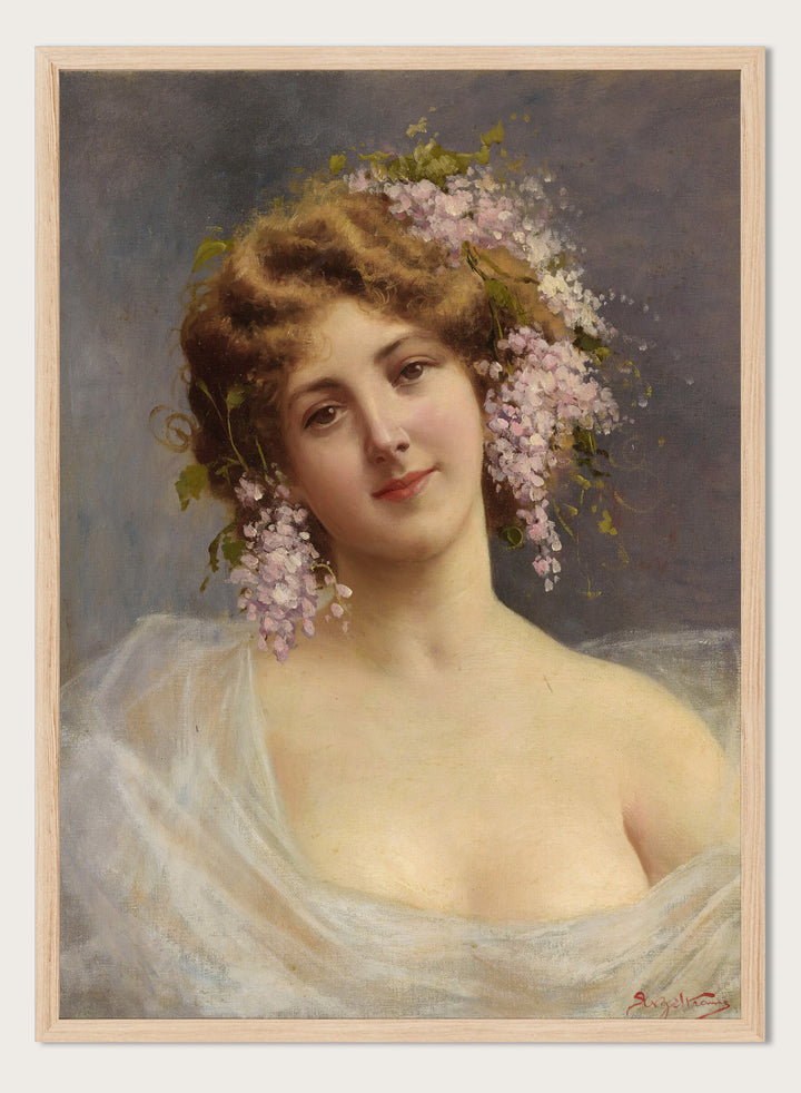 "Girl With Lilacs" Art Print