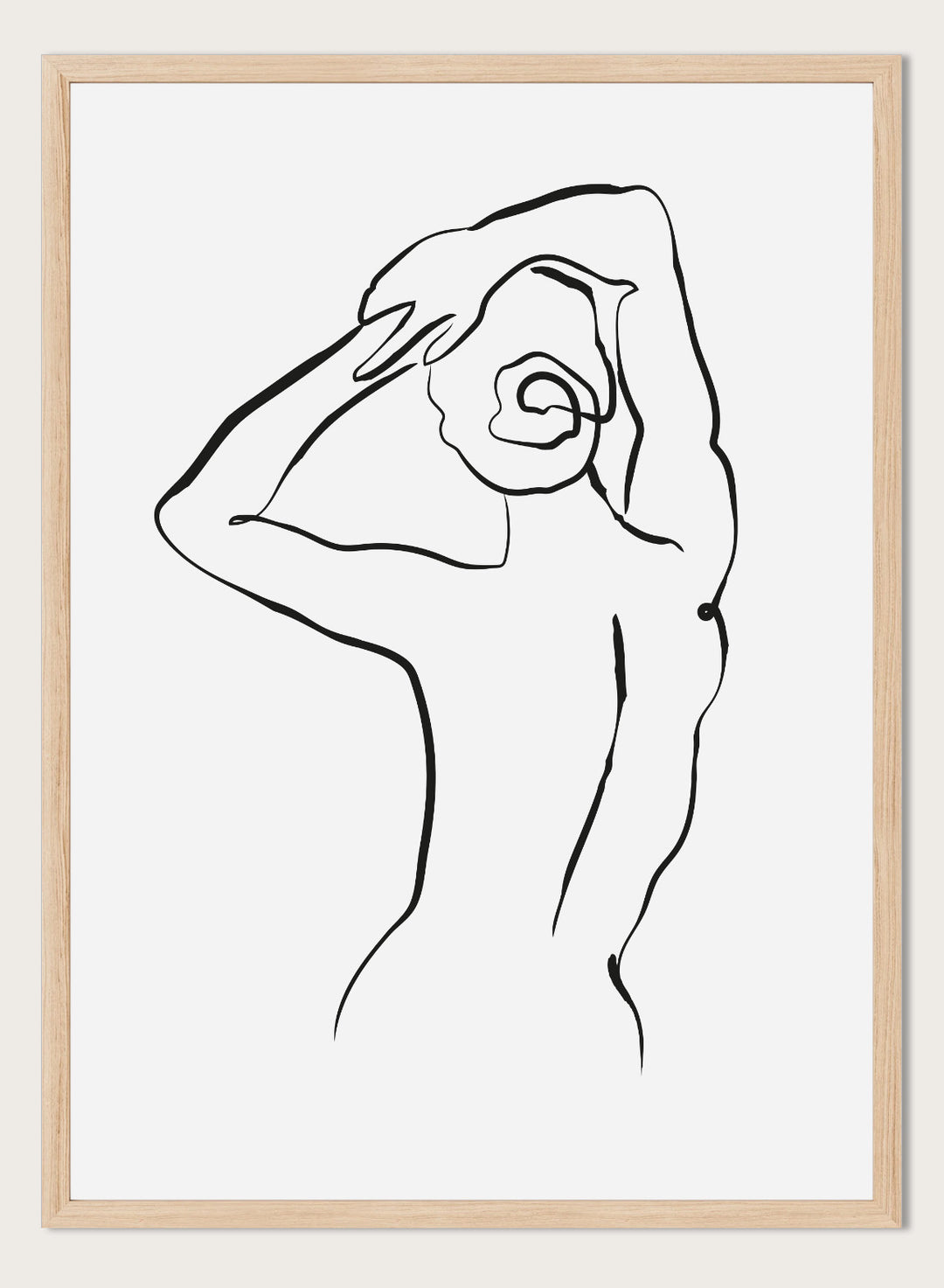 Minimalist Body Figure Line Art Print AB24