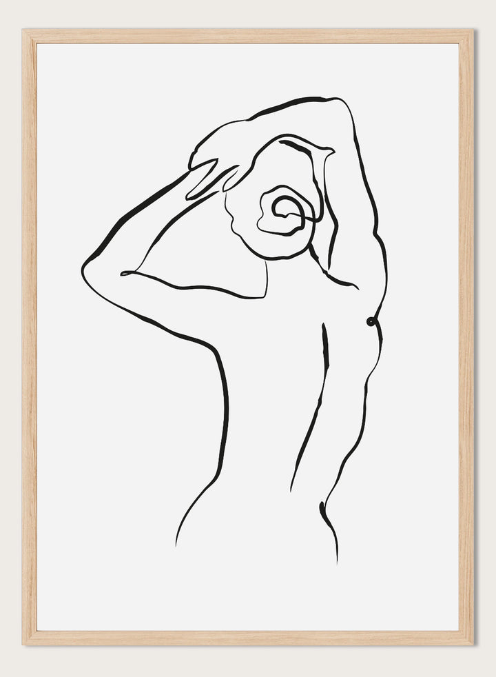 Minimalist Body Figure Line Art Print AB24