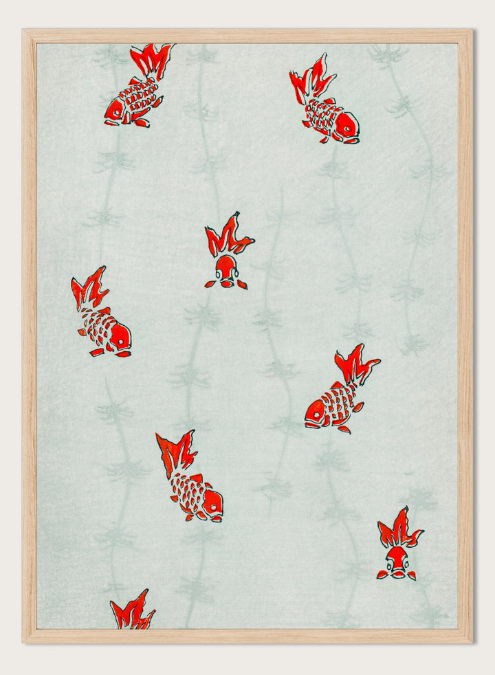 Watanabe Seitei Gold Fish Art Print