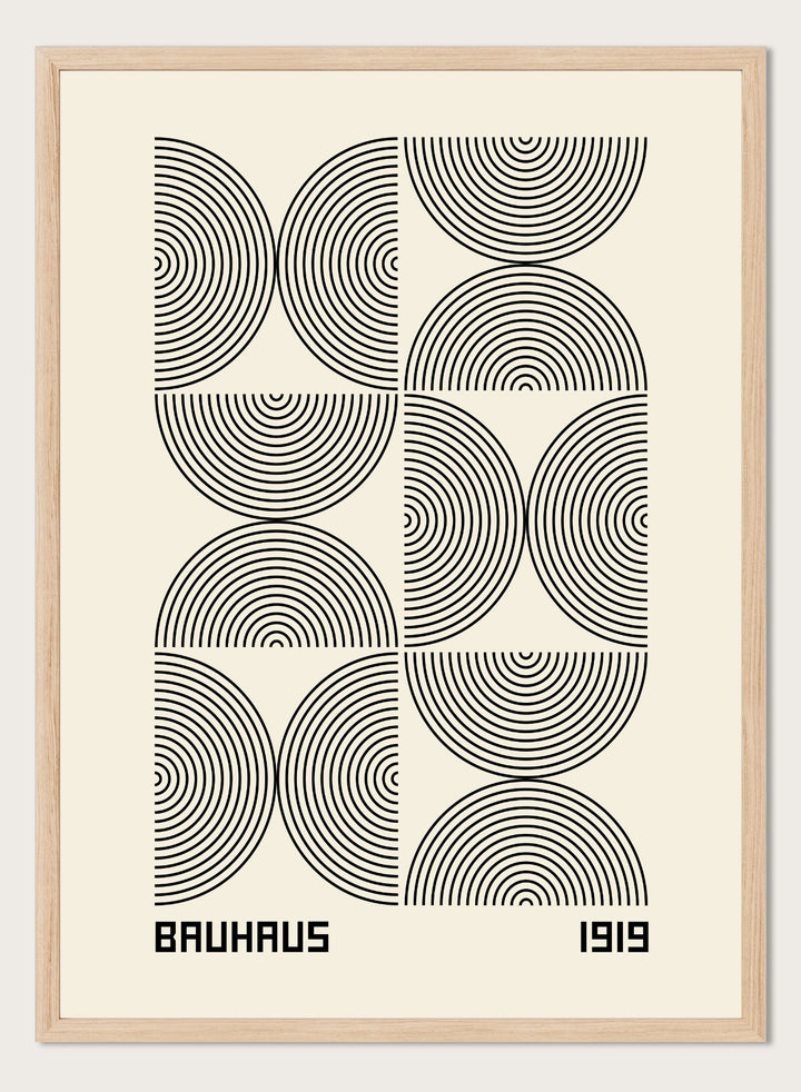 Bauhaus 1919 Geometric Lines Art Print BH64