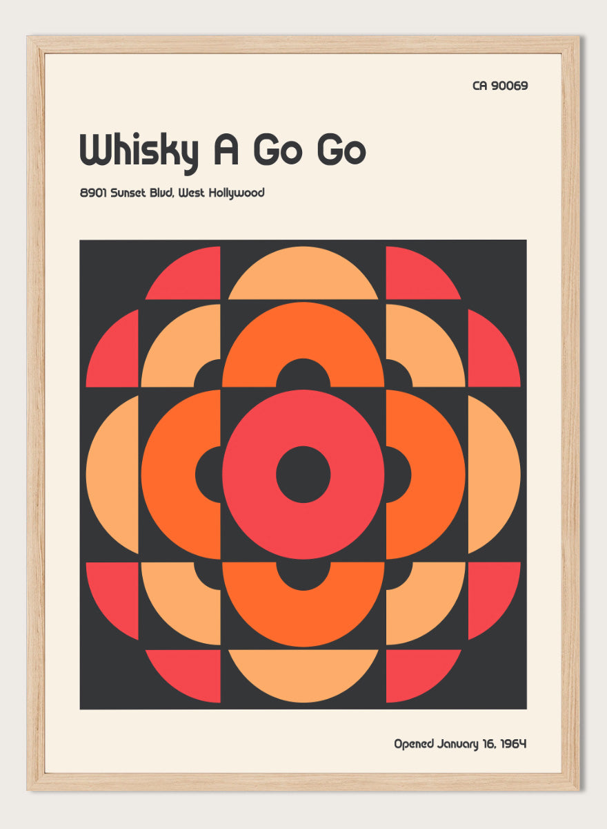 A retro-style poster or art print with the text &