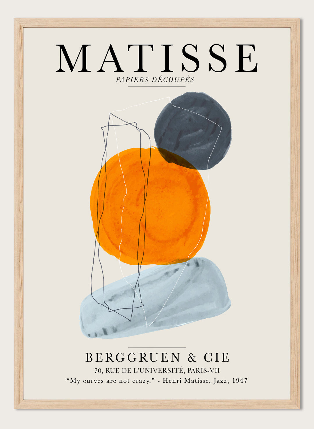 Abstract Shapes Matisse Print