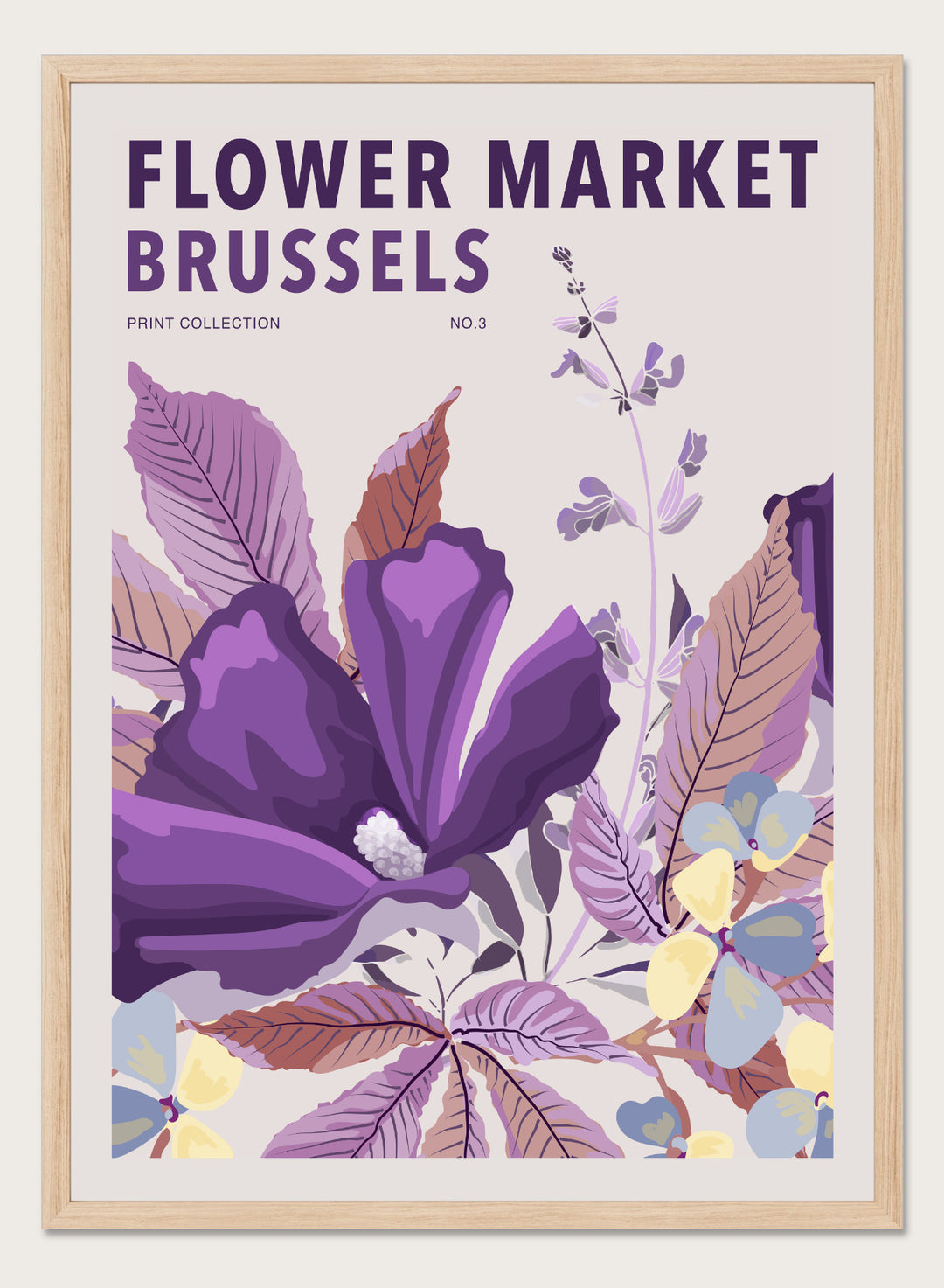 Flower Market Brussels Art Print
