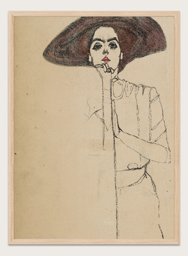 Egon Schiele Portrait of a Woman 1910 Art Print ES06